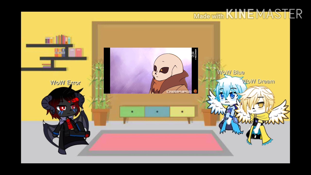 Undertale Wings of War AU react to Two Birds on a Wire ErrorInk / Gacha Club