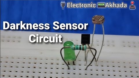 How to make darkness sensor using LDR and transistor bc547 | Automatic Light circuit
