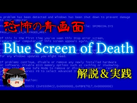 恐怖の青画面「Blue Screen of Death」とは？（ゆっくり解説）