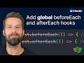 Add global beforeEach / afterEach hooks using Playwright automatic fixtures