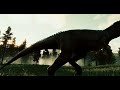 Scorpios rex vs allosaurus vs albertosaurus  last fight animation is insane jwe2