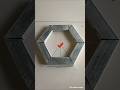 genius idea of cutting thin metal to make hexagonal angles. #welder #welding #metalwork #fyp