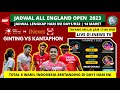 Jadwal All England Open 2023 Hari ini Day1: 6 Wakil INA Bertanding | Yonex All England Open 2023 R32