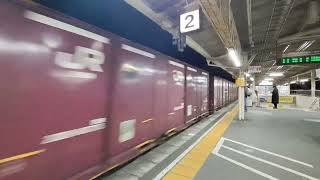 JR貨物沼津駅通過シーン