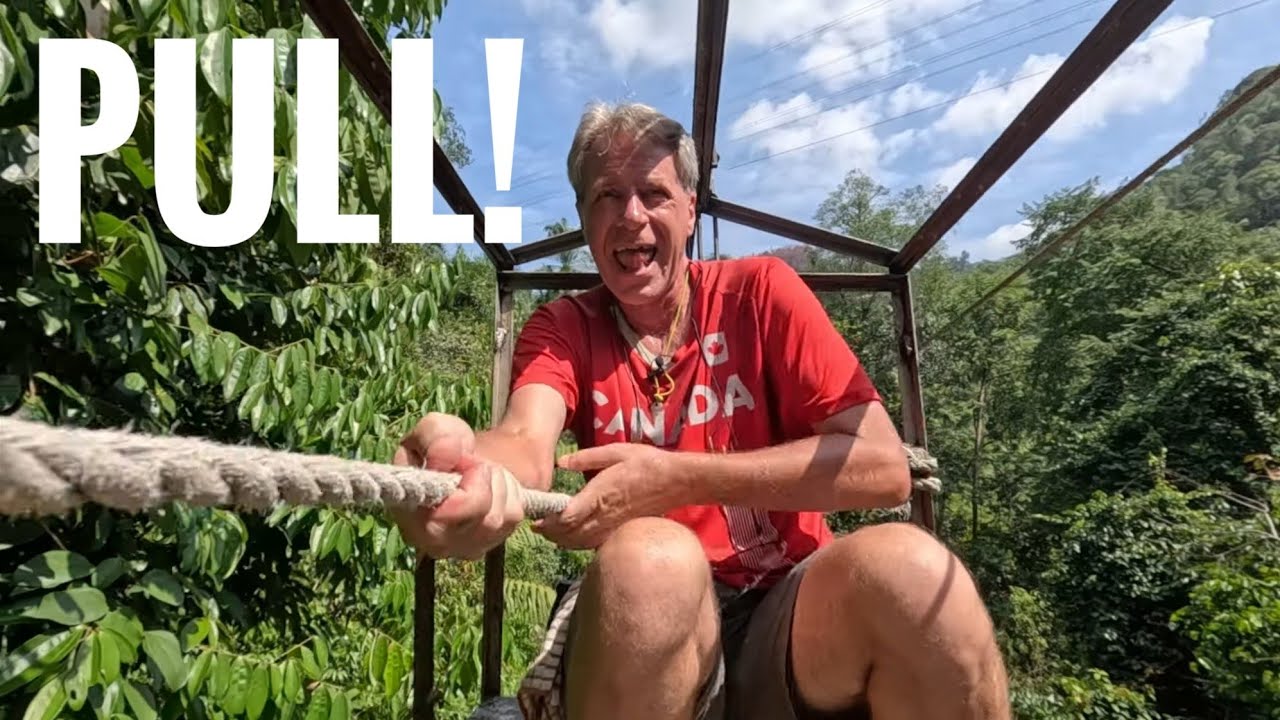 No bridge? No problem. (How you cross a river canyon in Sumatra.)