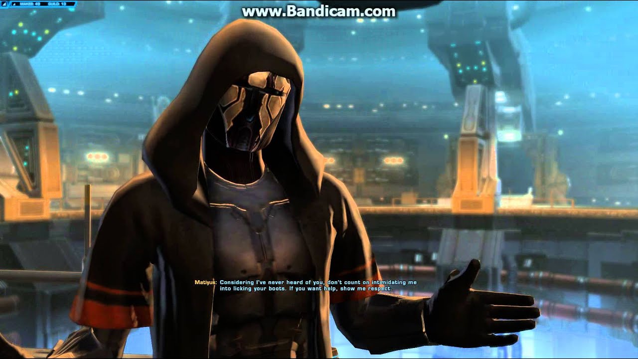 sith warrior makeb moments - darth acina - YouTube