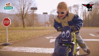 Poganjalec motor Girl Bike BIG od 18 mesecev rožna