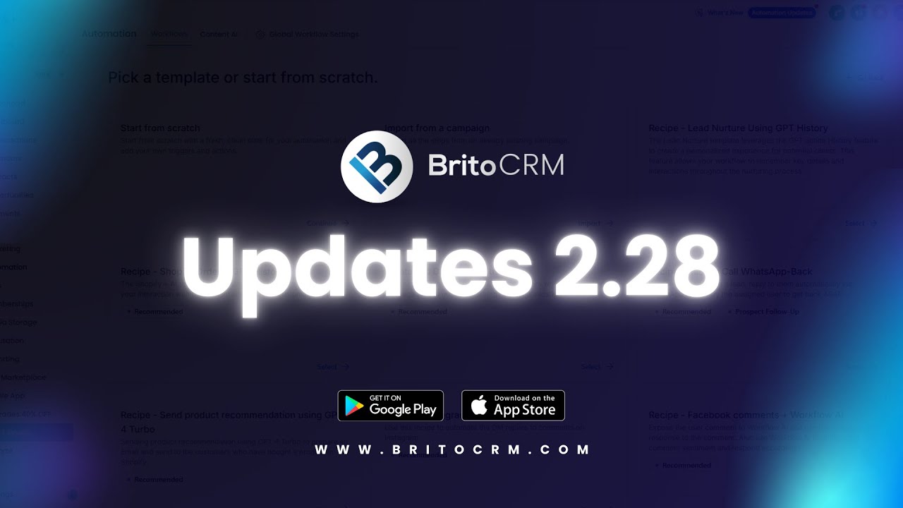 BritoCRM Updates 2.28: ¡Nueva Versión, Más Integraciones y Más Control ...