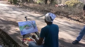 Watercolor_Landscape |Trambkeshwer_Gangotri|Pravin C Khotre