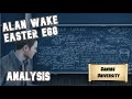 Alan Wake Explained - Riverport Blackboard Easter Egg (Analysis)