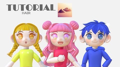 ノマドスカルプトで作る髪の毛の作り方!