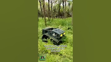 cordless crawler lawn mower made by Vigorun Tech, Vigorun wireless tracked lawn cutting machine