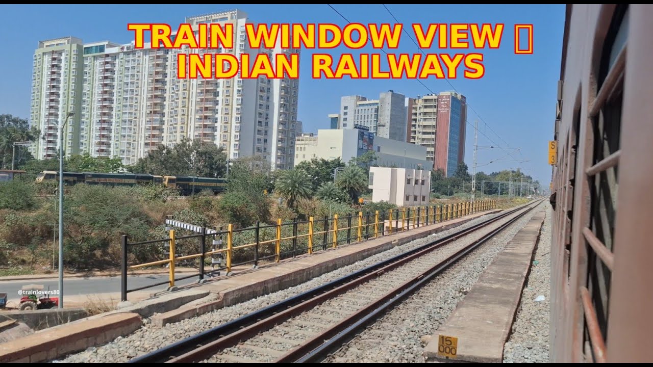 Train Window View 🚆🌿 | Peaceful Journey Through Changing Landscapes | Indian Railways POV