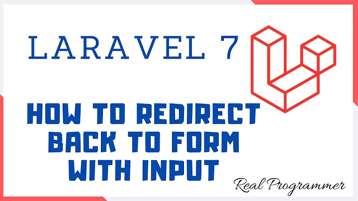 How to redirect back to form with input