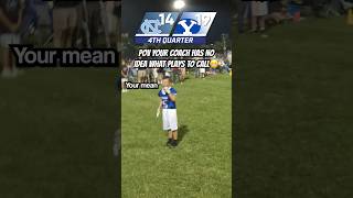POV Your COACH doesn’t know what PLAYS to call! 😬 #intense #football #coaching #unc #flagfootball