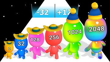 MAN RUNNER 2048: Level Up Runner, ASMR Gameplay Part 3 MAX LEVEl!