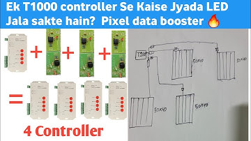 How can you light more LEDs with one T1000 controller? Pixel data booster 🔥 #T1000s_controller