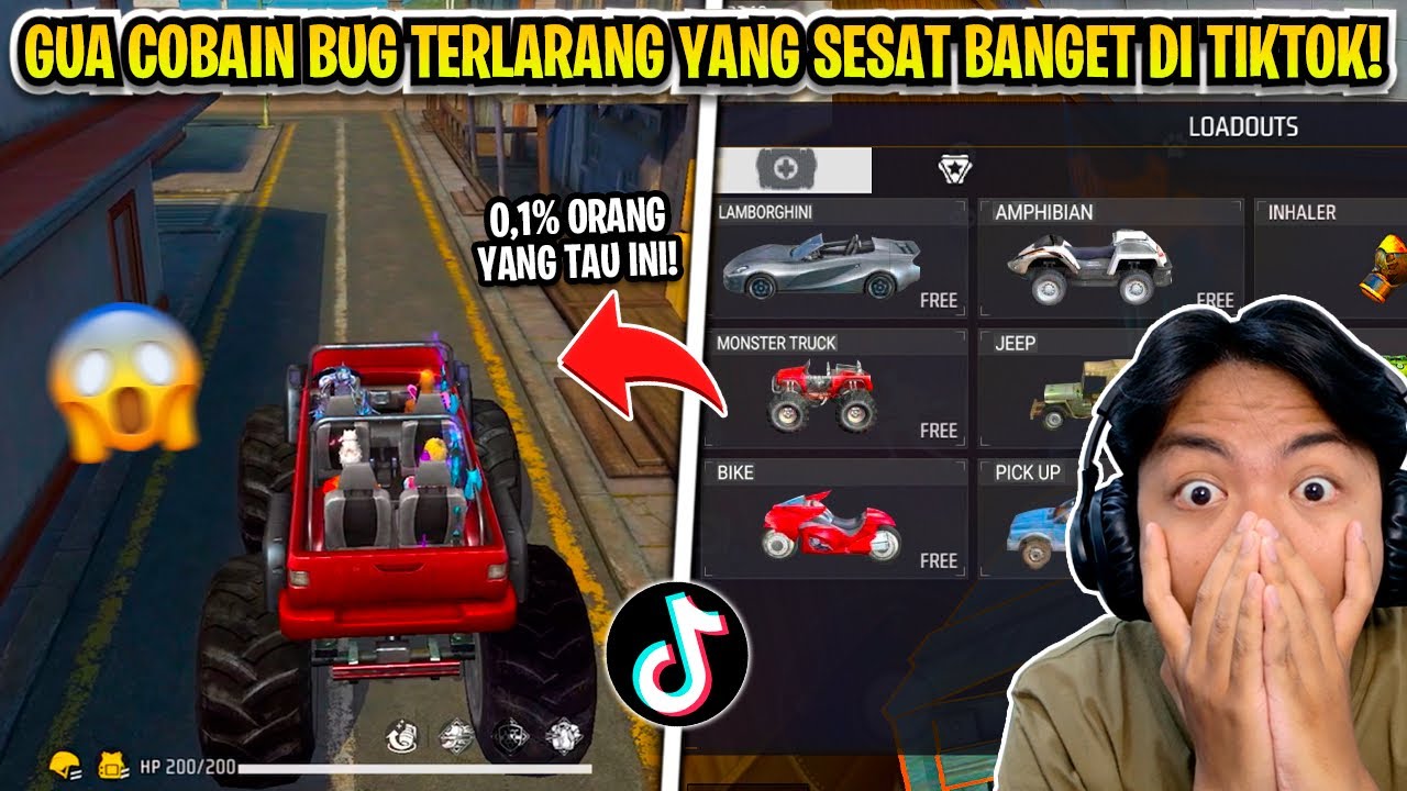 COBAIN BUG TERLARANG SESAT YANG ADA DI TIKTOK! 😨 ADA MOBIL MONSTER DI TRAINING PERANG! ☠️