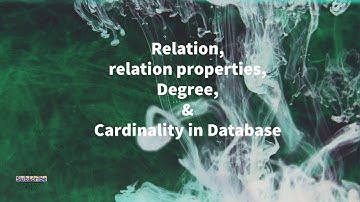Introduction to Databases in Urdu/hindi |Ch#6 Lec.1|ICS/FSc.part2  Table /degree/cardinality