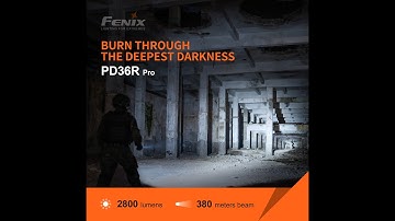 Fenix PD36R PRO: A High and solid performance tactical flashlight. It is a PD36R PRO version.