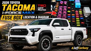 Toyota Tacoma TRD Off-Road Fuse Box Location & Fuse Diagram || 2026