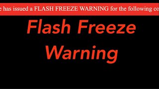 EAS Mock: What If NWS Issued Flash Freeze Warnings?