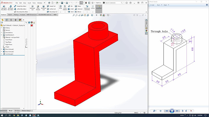 Hướng dẫn vẽ 3d trong solidworks