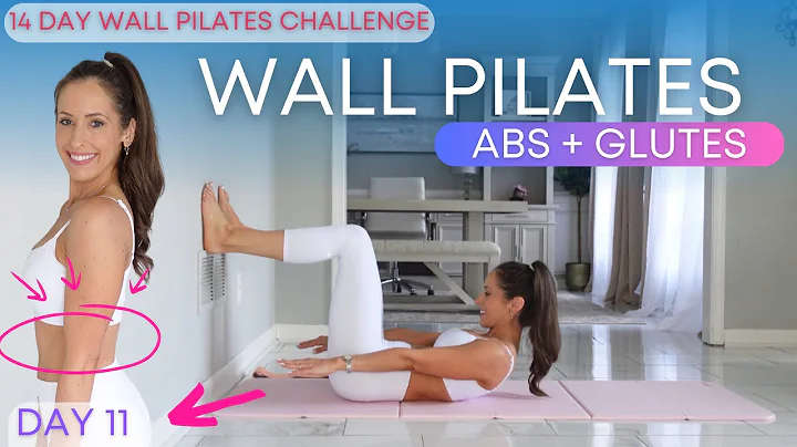 Wall Pilates Workout for Weight Loss | Pilates Abs + Glutes Band Optional | Day 11