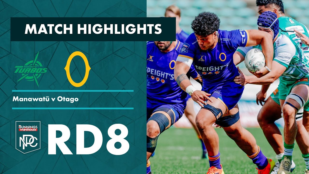 Bunnings NPC 2022 | Round 8 Highlights | Manawatū v Otago - YouTube