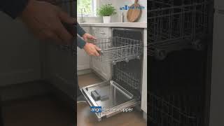 How to Replace Frigidaire FFBD2406NS0A Dishwasher Upper Rack Assembly (Part: 5304535380)