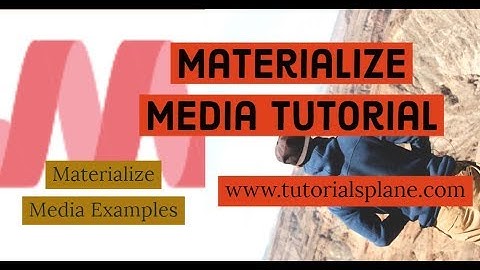 Materialize CSS Media - Responsive Image