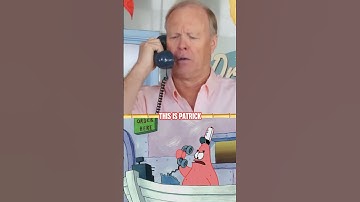 "No, this is Patrick" IRL Splitscreen w/ Bill Fagerbakke! | spongebob #shorts
