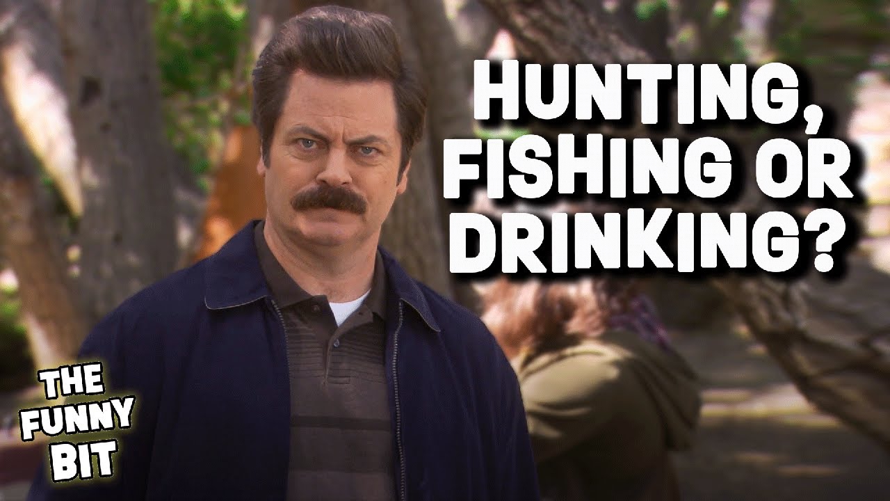 Spend the weekend with Ron in a Cabin | Parks and Recreation | The Funny Bit