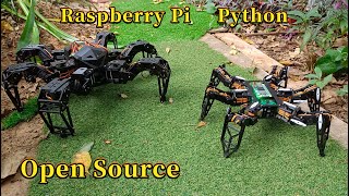 Open Source Hexapod using Raspberry Pi Zero 2 W and Python