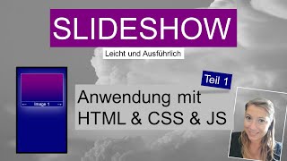 Slideshow mit HTML, CSS und JavaScript, Anwendungen JavaScript Teil 1