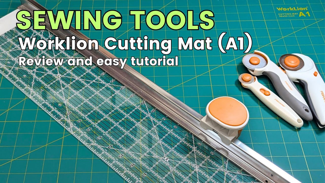 Cutting Mat with Dual Measurements is a Great Sewing Partner - YouTube