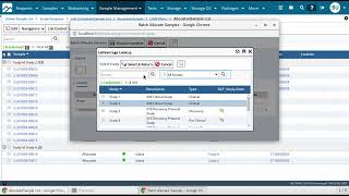 LabVantage - How to allocate samples