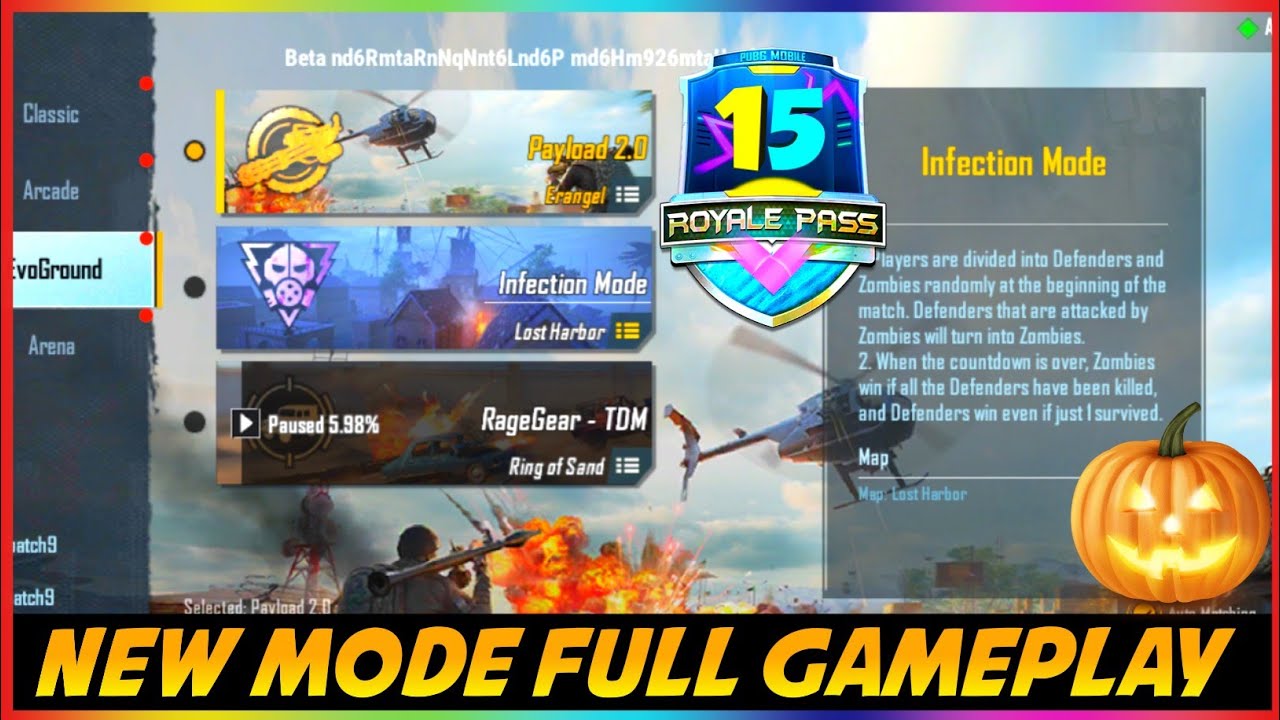 Pubg mobile new infection mode Full gameplay | payload 2.0 full gameplay | SEASON 15 PUBG MOBILE