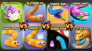Snake.Io Vs Snake Rivals Vs Worms Zone.Io Vs Sweet Crossing Vs Slither.Io Vs Little Big Snake screenshot 3