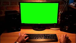 Eerie Typing Delight - Green Screen Typing on a Skull Video screenshot 4