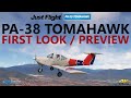 Justflight pa38 tomahawk for msfs  taking it literally for a spin 4k