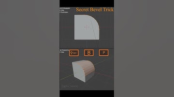 Secret method create bevel in blender #blender #bevel