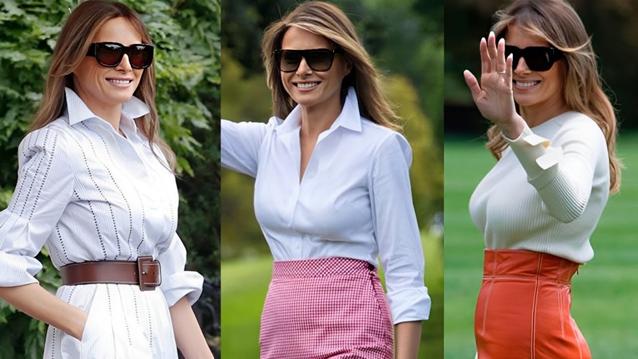 Melania Trump Fashion Icon American First Lady Very Beautiful Dresses Doland Trump Wife!