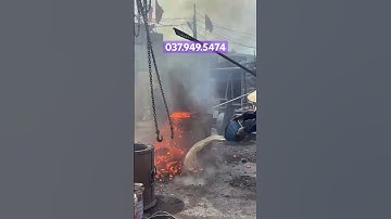 Đúc chuông 1 tấn #denhatdinh #bodinhdong #chuong