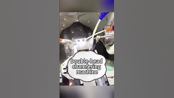 Double-head chamfering machine#video #cnc #device #chamferingmachine #chamfering #industry #factory