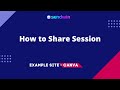 How to Share Session with Sendwin Members