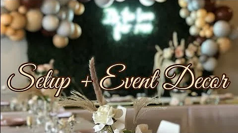 EVENT DECORATING | ELEGANT DECOR+DINNER PARTY W/BALOON BACKDROPS | DECORATE WITH ME!!!
