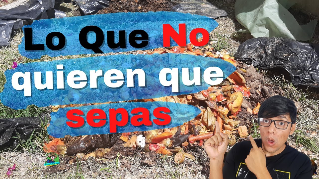 😱COMO hacer COMPOSTA casera RAPIDA con DESECHOS de casa