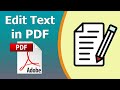 How to Edit Text in a PDF Using Adobe Acrobat Pro DC