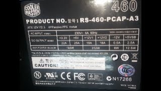 Ремонт блока питания Cooler Master RS-460-PCAP-A3